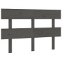Bettkopfteil aus massivem grauem Kiefernholz, 124 x 3 x 81 cm von vidaXL, Kopf- und Fußteile - Ref: Foro24-819062, Preis: 24,...