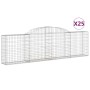Cestas de gaviones 25 uds forma de arco hierro 300x30x80/100 cm