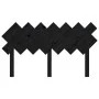 Solid black pine wood bed headboard 141x3x80.5 cm by vidaXL, Headboards and footboards - Ref: Foro24-819224, Price: 32,80 €, ...