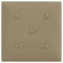 Wandpaneele 12 Stück Cappuccino-Kunstleder 30x30 cm 1,08 m² von vidaXL, Wandverkleidung - Ref: Foro24-343978, Preis: 32,44 €,...