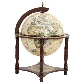 Globe wine rack solid wood eucalyptus brown by vidaXL, Wine and liquor cabinets - Ref: Foro24-343475, Price: 115,63 €, Discou...