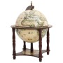 Globe wine rack solid wood eucalyptus brown by vidaXL, Wine and liquor cabinets - Ref: Foro24-343475, Price: 122,26 €, Discou...