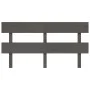 Cabecero de cama madera maciza de pino gris 164x3x81 cm de vidaXL, Cabeceros y pies de cama - Ref: Foro24-819082, Precio: 31,...