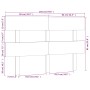 Bettkopfteil aus massivem grauem Kiefernholz, 164 x 3 x 81 cm von vidaXL, Kopf- und Fußteile - Ref: Foro24-819082, Preis: 31,...