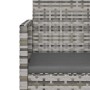 Garden furniture with cushions 4 pieces gray synthetic rattan by vidaXL, Garden sets - Ref: Foro24-319195, Price: 212,42 €, D...