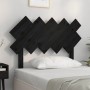 Solid black pine wood bed headboard 104x3x80.5 cm by vidaXL, Headboards and footboards - Ref: Foro24-819209, Price: 23,23 €, ...