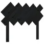 Solid black pine wood bed headboard 104x3x80.5 cm by vidaXL, Headboards and footboards - Ref: Foro24-819209, Price: 23,23 €, ...