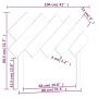 Bettkopfteil aus massivem schwarzem Kiefernholz, 104 x 3 x 80,5 cm von vidaXL, Kopf- und Fußteile - Ref: Foro24-819209, Preis...