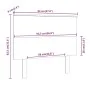 Solid gray pine wood bed headboard 94x6x82.5 cm by vidaXL, Headboards and footboards - Ref: Foro24-819154, Price: 27,33 €, Di...