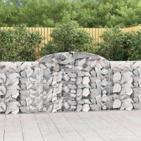 Cestas de gaviones 12 uds forma arco hierro 300x30x100/120 cm en Maceteros y jardineras | Comprar online en Foro24