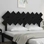 Solid black pine wood bed headboard 159.5x3x80.5 cm by vidaXL, Headboards and footboards - Ref: Foro24-819234, Price: 34,17 €...