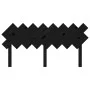 Solid black pine wood bed headboard 159.5x3x80.5 cm by vidaXL, Headboards and footboards - Ref: Foro24-819234, Price: 34,17 €...