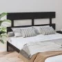 Solid black pine wood bed headboard 164x3x81 cm by vidaXL, Headboards and footboards - Ref: Foro24-819084, Price: 38,38 €, Di...