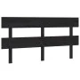 Solid black pine wood bed headboard 164x3x81 cm by vidaXL, Headboards and footboards - Ref: Foro24-819084, Price: 38,38 €, Di...