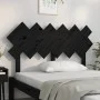 Bettkopfteil aus massivem schwarzem Kiefernholz, 132 x 3 x 81 cm von vidaXL, Kopf- und Fußteile - Ref: Foro24-819219, Preis: ...