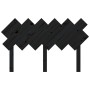Solid black pine wood bed headboard 132x3x81 cm by vidaXL, Headboards and footboards - Ref: Foro24-819219, Price: 43,44 €, Di...