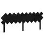 Solid black pine wood bed headboard 196x3x80.5 cm by vidaXL, Headboards and footboards - Ref: Foro24-819244, Price: 38,27 €, ...