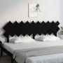 Solid black pine wood bed headboard 196x3x80.5 cm by vidaXL, Headboards and footboards - Ref: Foro24-819244, Price: 38,27 €, ...