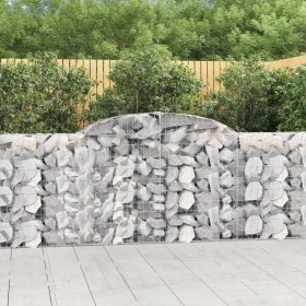 Cestas de gaviones 30 uds forma arco hierro 300x30x100/120 cm en Maceteros y jardineras | Comprar online en Foro24