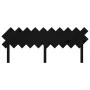 Solid black pine wood bed headboard 196x3x80.5 cm by vidaXL, Headboards and footboards - Ref: Foro24-819244, Price: 38,27 €, ...
