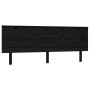Cabecero de cama madera maciza de pino negro 204x6x82,5 cm de vidaXL, Cabeceros y pies de cama - Ref: Foro24-819194, Precio: ...
