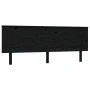 Solid black pine wood bed headboard 204x6x82.5 cm by vidaXL, Headboards and footboards - Ref: Foro24-819194, Price: 59,56 €, ...
