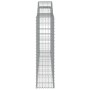 Cestas de gaviones 7 uds forma de arco hierro 300x30x120/140 cm