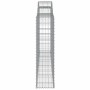 Cestas de gaviones 9 uds forma de arco hierro 300x30x120/140 cm