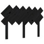 Solid black pine wood bed headboard 122.5x3x80.5 cm by vidaXL, Headboards and footboards - Ref: Foro24-819214, Price: 28,70 €...
