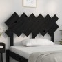 Solid black pine wood bed headboard 122.5x3x80.5 cm by vidaXL, Headboards and footboards - Ref: Foro24-819214, Price: 28,70 €...