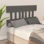 Bettkopfteil aus massivem grauem Kiefernholz, 123,5 x 3 x 81 cm von vidaXL, Kopf- und Fußteile - Ref: Foro24-819112, Preis: 2...