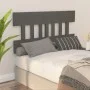 Bettkopfteil aus massivem grauem Kiefernholz, 123,5 x 3 x 81 cm von vidaXL, Kopf- und Fußteile - Ref: Foro24-819112, Preis: 2...