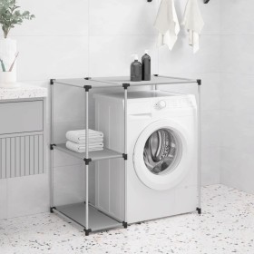 Estantería sobre lavadora hierro gris 87x55x90,5 cm de vidaXL, Toalleros - Ref: Foro24-343146, Precio: 27,21 €, Descuento: %