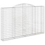 Cestas de gaviones 5 uds forma de arco hierro 300x30x180/200 cm
