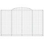 Cestas de gaviones 5 uds forma de arco hierro 300x30x180/200 cm