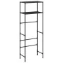 Estantería 2 niveles sobre inodoro hierro negro 53,5x28x143 cm de vidaXL, Toalleros - Ref: Foro24-343133, Precio: 24,89 €, De...