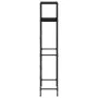 2-stufiges Regal über der Toilette aus schwarzem Eisen, 53,5 x 28 x 143 cm von vidaXL, Handtuchhalter - Ref: Foro24-343133, P...