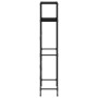 2-tier shelf above black iron toilet 53.5x28x143 cm by vidaXL, Towel racks - Ref: Foro24-343133, Price: 25,36 €, Discount: %