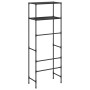 2-tier shelf above black iron toilet 53.5x28x143 cm by vidaXL, Towel racks - Ref: Foro24-343133, Price: 25,36 €, Discount: %
