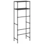 2-tier shelf above black iron toilet 53.5x28x143 cm by vidaXL, Towel racks - Ref: Foro24-343133, Price: 25,05 €, Discount: %