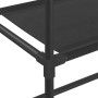 2-stufiges Regal über der Toilette aus schwarzem Eisen, 53,5 x 28 x 143 cm von vidaXL, Handtuchhalter - Ref: Foro24-343133, P...