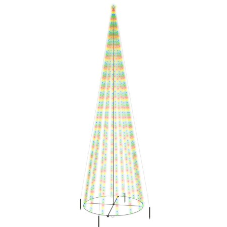 Konischer Weihnachtsbaum 1134 bunte LEDs 230x800 cm von vidaXL, Weihnachtsbäume - Ref: Foro24-343501, Preis: 122,86 €, Rabatt: %