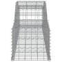 Cestas de gaviones 10 uds forma de arco hierro 300x50x40/60 cm