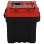 Set of 2-piece black and red polypropylene toolboxes by vidaXL, Toolboxes - Ref: Foro24-152103, Price: 48,85 €, Discount: %