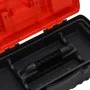 Set of 2-piece black and red polypropylene toolboxes by vidaXL, Toolboxes - Ref: Foro24-152103, Price: 48,85 €, Discount: %