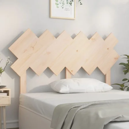 Solid pine wood bed headboard 132x3x81 cm by vidaXL, Headboards and footboards - Ref: Foro24-819215, Price: 47,73 €, Discount: %