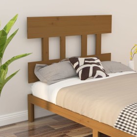 Honey brown solid pine wood bed headboard 103.5x3x81cm by vidaXL, Headboards and footboards - Ref: Foro24-819108, Price: 23,2...