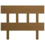 Cabecero de cama madera maciza de pino marrón miel 103,5x3x81cm de vidaXL, Cabeceros y pies de cama - Ref: Foro24-819108, Pre...