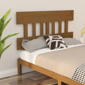 Honey brown solid pine wood bed headboard 163.5x3x81cm by vidaXL, Headboards and footboards - Ref: Foro24-819133, Price: 36,7...
