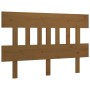 Honey brown solid pine wood bed headboard 163.5x3x81cm by vidaXL, Headboards and footboards - Ref: Foro24-819133, Price: 37,1...